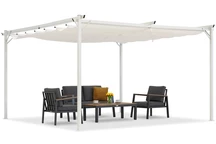 La Palma 4x4m biela terasová pergola Garden Point