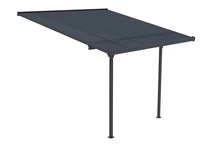 Polykarbonátový terasový prístrešok Nevada 3,05 x 3,14 m CoverTech antracit
