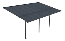 Polykarbonátový terasový prístrešok Nevada 3,05 x 4,96 m CoverTech antracit
