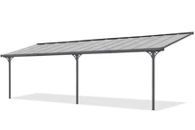 Polykarbonátový terasový prístrešok Nevada 3,05 x 8,72 m CoverTech antracit