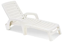 Záhradné ležadlo Riva white Bica