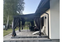 Hliníková terasová strieška 3 x 6 m Tarragona Premium Garden Point antracitová