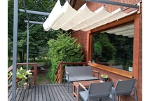 Santana krémový terasový baldachýn 3x3 m Garden Point