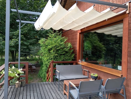 Santana krémový terasový baldachýn 3x3 m Garden Point