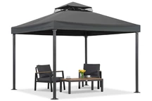 Antracitový záhradný pavilón Valencia 3x3 m Garden Point