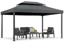 Antracitový záhradný pavilón Valencia 3x4 m Garden Point