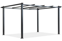Barbados 3 x 4 m antracitový kovový rám terasy Garden Point