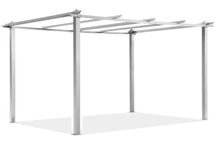 Barbados 3 x 4 m biely kovový rám záhradnej pergoly Garden Point