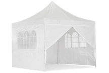 Biely záhradný párty stan Essen 3x3m s bočnými stenami Garden Point