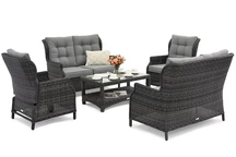 Garden Point exkluzívny technorattanový set nábytku Malaga Coffee 6 antracit
