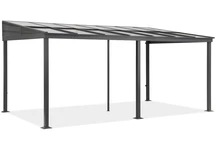 Hliníkový nástenný altánok 3 x 5 m Tarragona Garden Point antracit