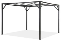 Santorini 3 x 4 m antracitový kovový rám terasy Garden Point