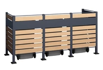 Skriňa pre 3 odpadkové koše 120l alebo 240l Breda CoverTech