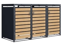 Skriňa pre 3 odpadkové koše 120l alebo 240l Bremen CoverTech