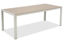 Veľký záhradný stôl z hliníkového polywoodu 200 cm Verona Garden Point béžový