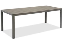 Veľký záhradný stôl z hliníkového polywoodu 200 cm Verona Garden Point sivý