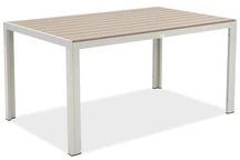 Verona Garden Point hliníkový záhradný stôl z polywoodu béžovej farby