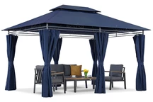 Záhradný pavilón Ibiza 3x4m Garden Point v námorníckej modrej farbe