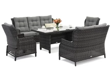 Záhradný set Garden Point Malaga Apetito 7 antracit technorattan