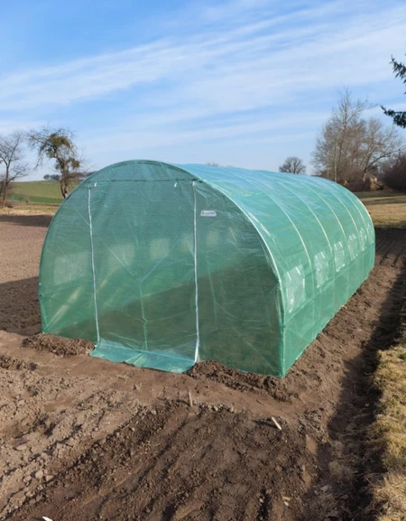 Fóliový skleník s kovovým rámom 3x6m Garden Point zelená