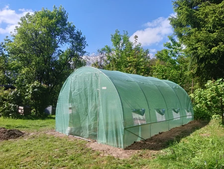 Kovový záhradný fóliovník 3x4,5m zelený Garden Poin