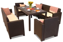 Súprava technoratanová Nebraska Apetito 8 hnedá Bica