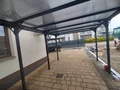 Veľký polykarbonátový prístrešok Montana 3,15 x 5,00 m CoverTech antracitový